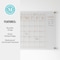 Martha Stewart Grayson Acrylic Wall Calendar w/Notes w/Dry Erase Marker and Mntng Hrdwr, 24in. x 18in., w/Gld Prnt BR-AC-4560-GD-CLRGLD-MS - alternate 3